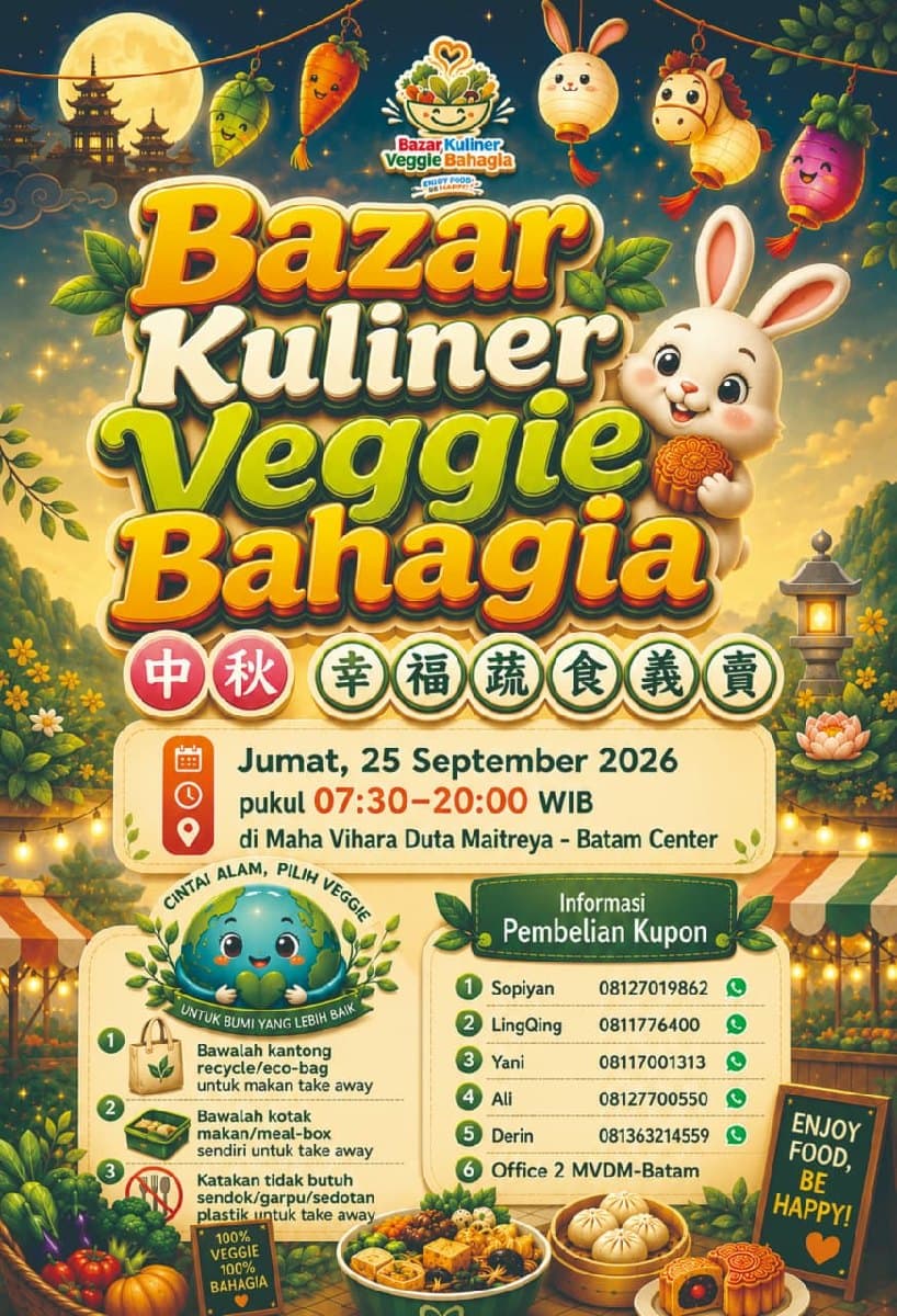 Bazar Kuliner Veggie Bahagia 中秋 幸福蔬食义卖